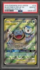 Pokemon Blastoise & Piplup GX Cosmic Eclipse Full Alt Art #215 PSA 10 Gem Mint