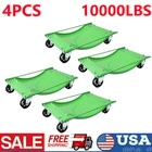 4PCS Upgraded Heavy Duty Tire Car Wheel Dolly Dollies Skate Auto Repair 10000LBS