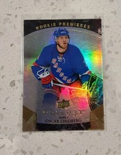 2015-16 Upper Deck Trilogy Premieres /999 Level 1 Oscar Lindberg #103 Rookie RC