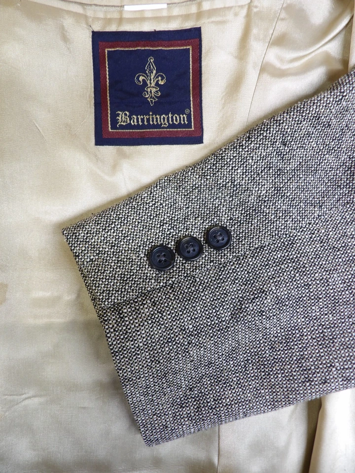Blazer Hombre Abrigo Deportivo Chaqueta Barrington 42s Multi Micro Tejido 100% Seda Q#29 Foto 3 de 4