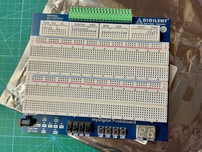 NI National Instruments / Digilent myDigital Protoboard for myRIO/myDAQ w/ PSU