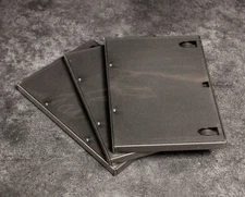 DVD Cases | 3 Pack | Single-Disk | Standard Black Plastic