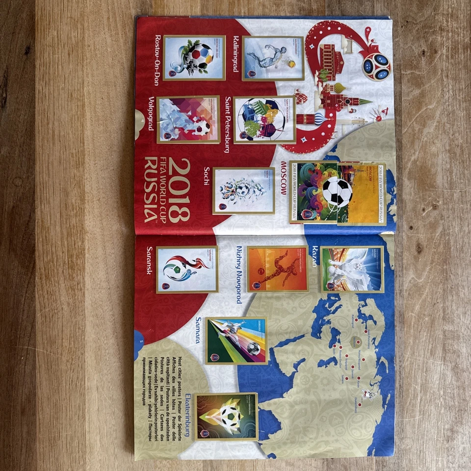 Panini WM/WC 2018 Suisse Gold Edition komplettes Album mit allen Sticker. - Bild 4 von 4