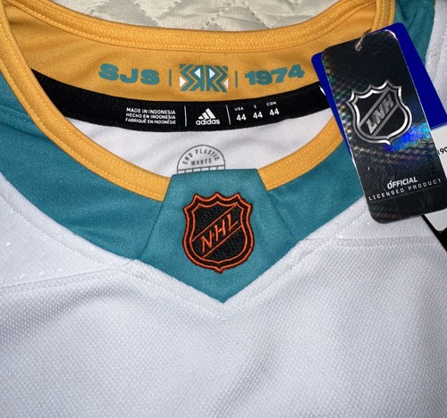 Brent Burns San Jose Sharks NHL Adidas Authentic Reverse Retro 2.0 Jersey H52361 - Picture 3 of 6