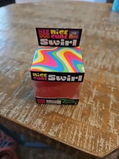 NEEDOH Nice Cube Swirl Orange Red Squish Authentic Sensory Stress Toy NIB Sealed