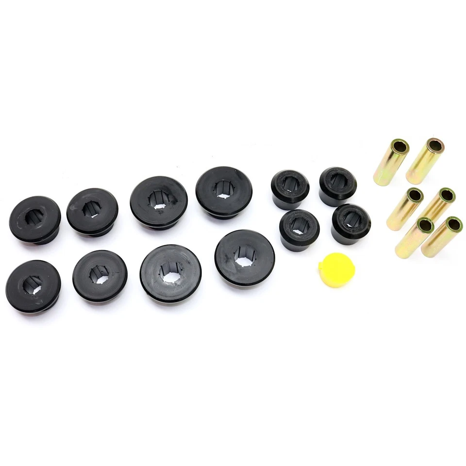 Juego de 2 resortes y grilletes suspensión energética 3.2141G bujes de resorte de hoja traseros Foto 2 de 4