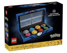 Lego 40892 Pokemon Kanto Region Badge Collection New