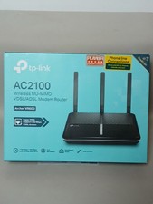 TP-LINK AC2100 Archer VR2100 VDSL/ADSL Modem Router OneMesh - Black - S22c
