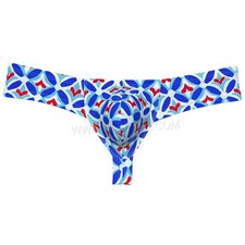 Calzoncillo de bikini descarado para hombre ropa interior bolsa tanga mini calzoncillo hipster estampado floral