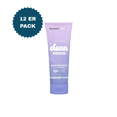 Happybrush Zahnpasta Twenty4Tim Vegan Zahncreme mit Hyaluron 75ml [12ER PACK]