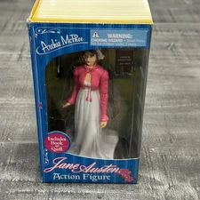 Jane Austen Action Figure Archie McPhee 5.5" with Book and Quill