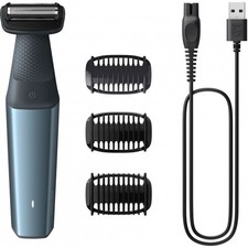 PHILIPS BODYGROOM BG3027 RASOIO PER IL CORPO PETTINI BIDIREZIONALI RICARICABILE
