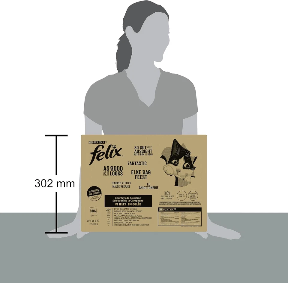 Le Ghiottonerie - Cibo Umido Gatto Adulto, Bocconcini in Gelatina Con Manzo, Pol - Immagine 2 di 4