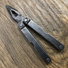 Vintage 1993 Leatherman USA PST Black Oxide Multi-Tool Pliers  BROKEN BLADE