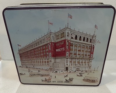  Macy's COOKIE TIN  English Biscuits Assortment EMPTY
