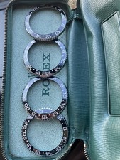 Bisel e inserto de acero genuino ROLEX / INSERTO DE CERÁMICA NEGRA GMT-II 116710.