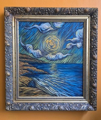 OIL ON CANVAS VINCENT VAN GOGH, POST IMPRESSIONISM