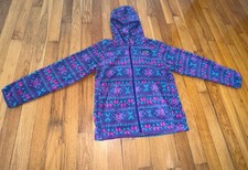 L.L. Bean Hooded Fleece Jacket Girl's Full Zip Size S 8 