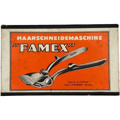 Vintage Haarschneidemaschine FAMEX Manual Hair Clipper Solingen Germany - Barber