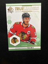 22-23 UD SP Authentic Hockey Green True Leaders TL-22 Jonathan Toews