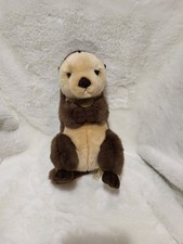 Aurora Medium Brown Miyoni Ferret Stuffed Sea Otter Animal 10-inch