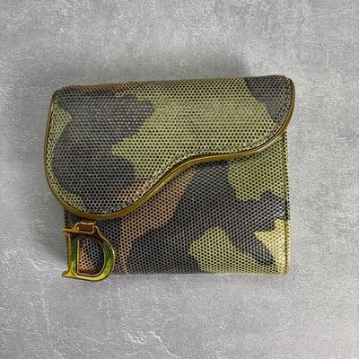 小物 Archive Dior Camo Saddle Wallet Galliano Dior Camo Saddle Wallet Galliano Unisex Leather | eBay