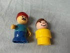 Vintage 1980's Fisher Price Little People Figures Kid and Adult