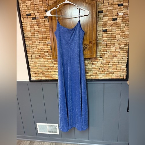 Vintage 90s Alex Evenings Strappy Sparkle Gown Dress Rhinestone Petites 6P - Picture 7 of 7