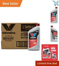 Full Synthetic High Mileage Motor Oil 5W-20 1 Qt Pack of 6 Engine Protection 35.32 per gallon