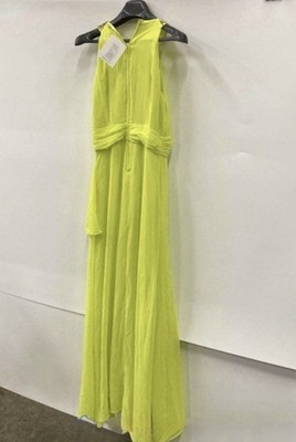 sachin and babi light blue dress Badgley Mischka Strapless Ruffle-Trim Pleated Chiffon Gown main image 0