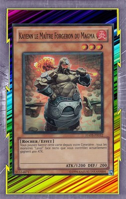Kayenn Der Meisterschmied des Magmas HA05-FR012 Feuer Felsen Effekt Level 3 YGO