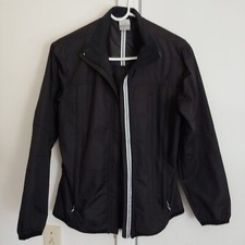 Nike Women's Small Black Lightweight Full Zip 15 Inch Side Vents Running Jacket