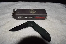Kershaw Emerson 60740LBLK Folding Knife  3” Blade Green Handle #65