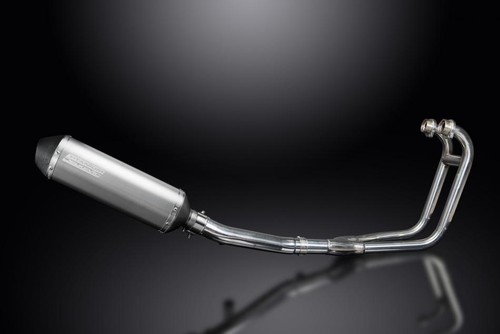 Suzuki GS500 E/F 1989-2009 Exhaust System 2-1 343mm X-Oval Titanium Silencer - Picture 2 of 4