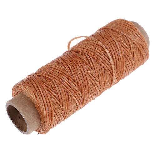 50m/Roll Leather Sewing Flat Waxed Thread Wax String Hand Stitching Craft 150 DB - Picture 13 of 23
