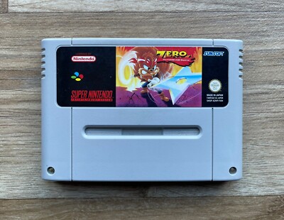 Zero The Kamikaze Squirrel SNES Super Nintendo Entertainment System NUR KARTON