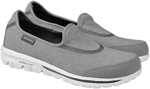 Skechers Go Walk Glitz Walking Shoe GREY NEW IN BOX