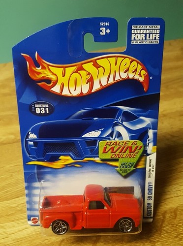 Hot Wheels Custom '69 Chevy Pickup Truck Stepside 1:64 New 2002 First Editions - Picture 3 of 11