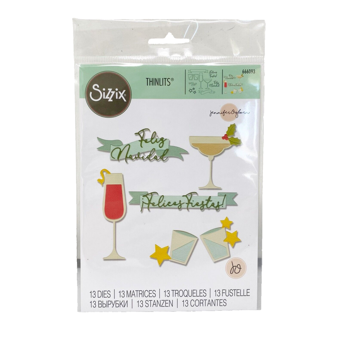 Sizzix Thinlits NAVIDAD by Jennifer Ogborn Cutting Dies