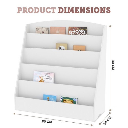 Kids Childrens Book Shelf Wooden Storage Rack Organizer Bookcase Bookshelf Stand - Picture 8 of 8