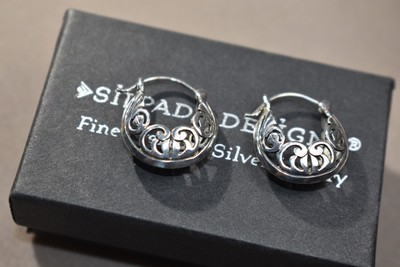 silpada filigree hoop earrings