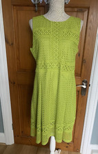 "Luxe Lace Panel Dress" by GOK for TU Lime Size 14R NWT (RRP £45) ** SALE** 