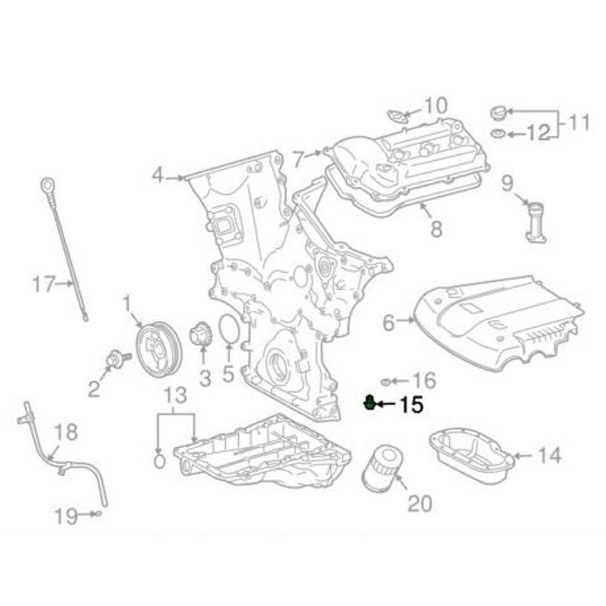 A ABSOPRO 1 Set M12x1.25 Bouchon Vis Vidange Moteur Cater d'Huile avec Joint 90341-12012 pour Toyota RAV4 2001-2013