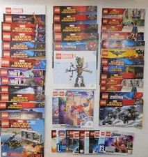 LEGO Marvel Instruction Manuals Only - Read - Lot of 48