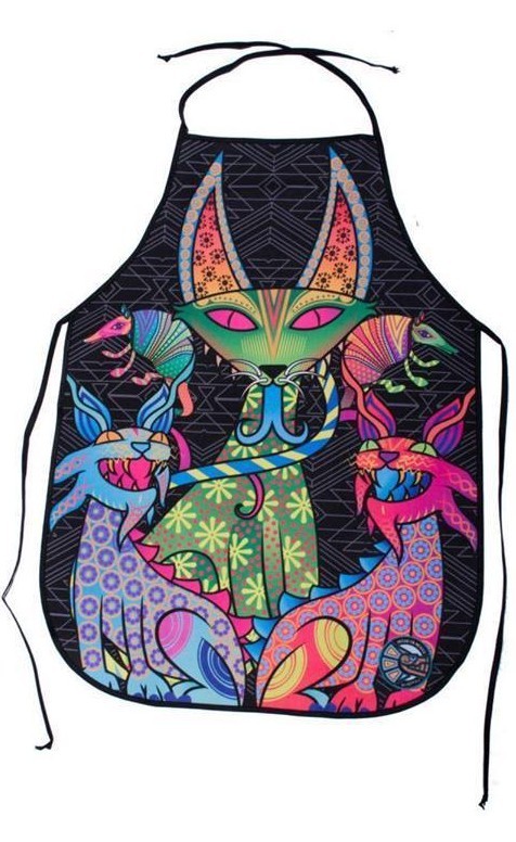 Mandil Delantal Varios Diseños Mexicanos Chef Cocinero ALEBRIJES