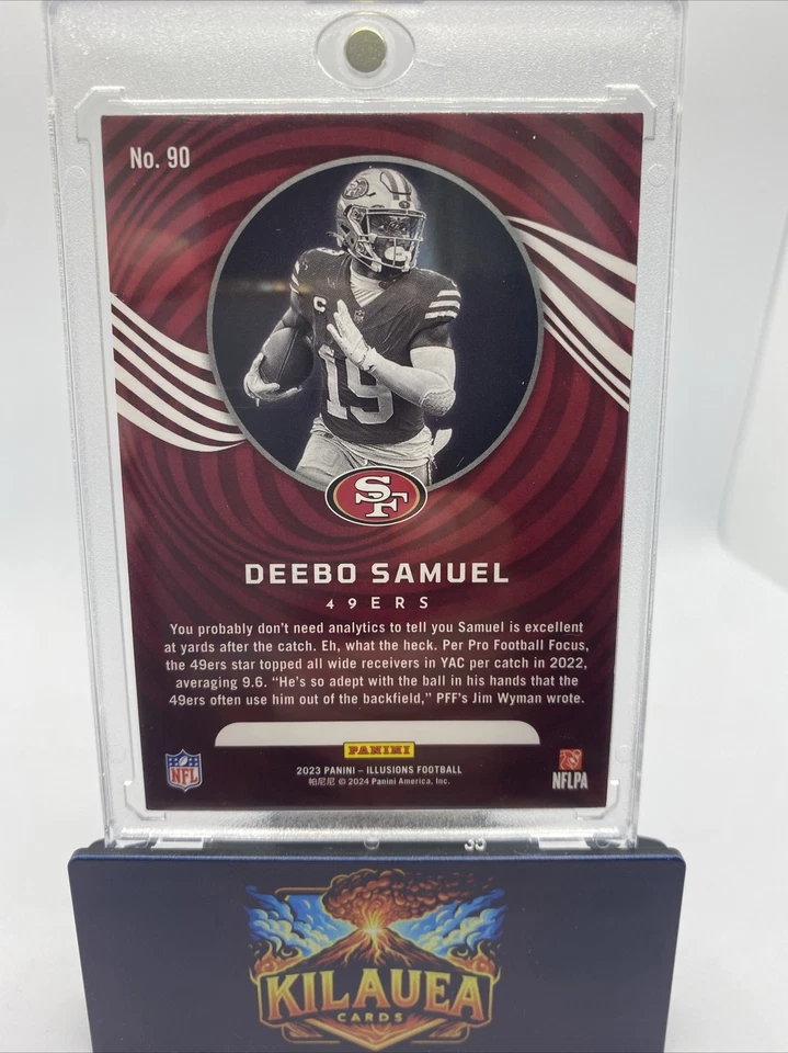 Deebo Samuel Illusions Auto SP 7/10 2023-24 Commanders 49ers 🔥 🏈 - Image 2 of 2