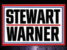 STEWART WARNER Instruments - Original Vintage 1970's 80's Racing Decal/Sticker