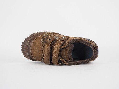 Infants Timberland Crown 31839 Dark Brown Leather 2 Strap Casual Kids Shoes - Picture 6 of 7