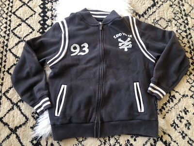 Y2K Zoo York Zip Mock Neck Track Jacket Mens Large Spellout Embroidered A7 