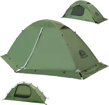 1/2 Person Backpacking Tent for 4-Season - Winter Waterproof Tent for One Person